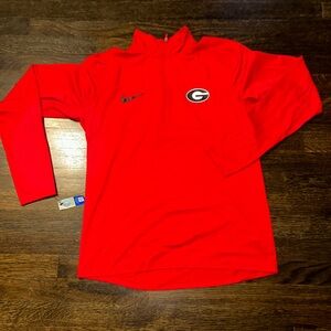 UGA 1/4 zip Pullover (University of Georgia) - Nike Dri-Fit